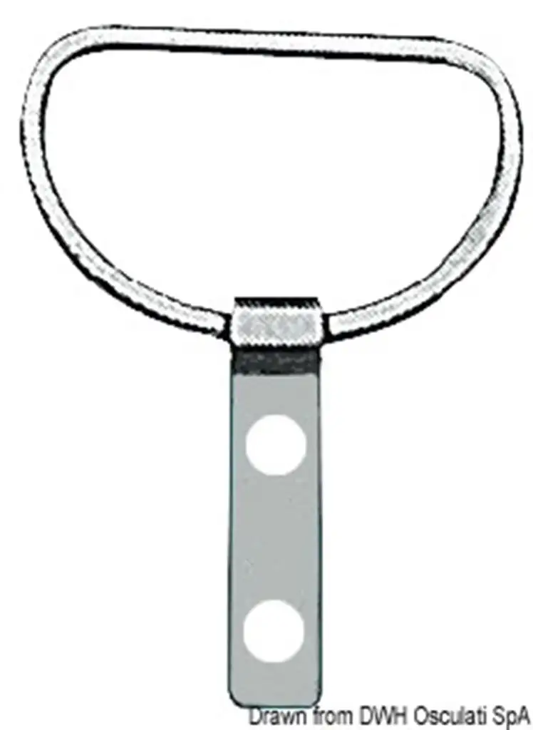 Anello con piastrina in acciaio inox