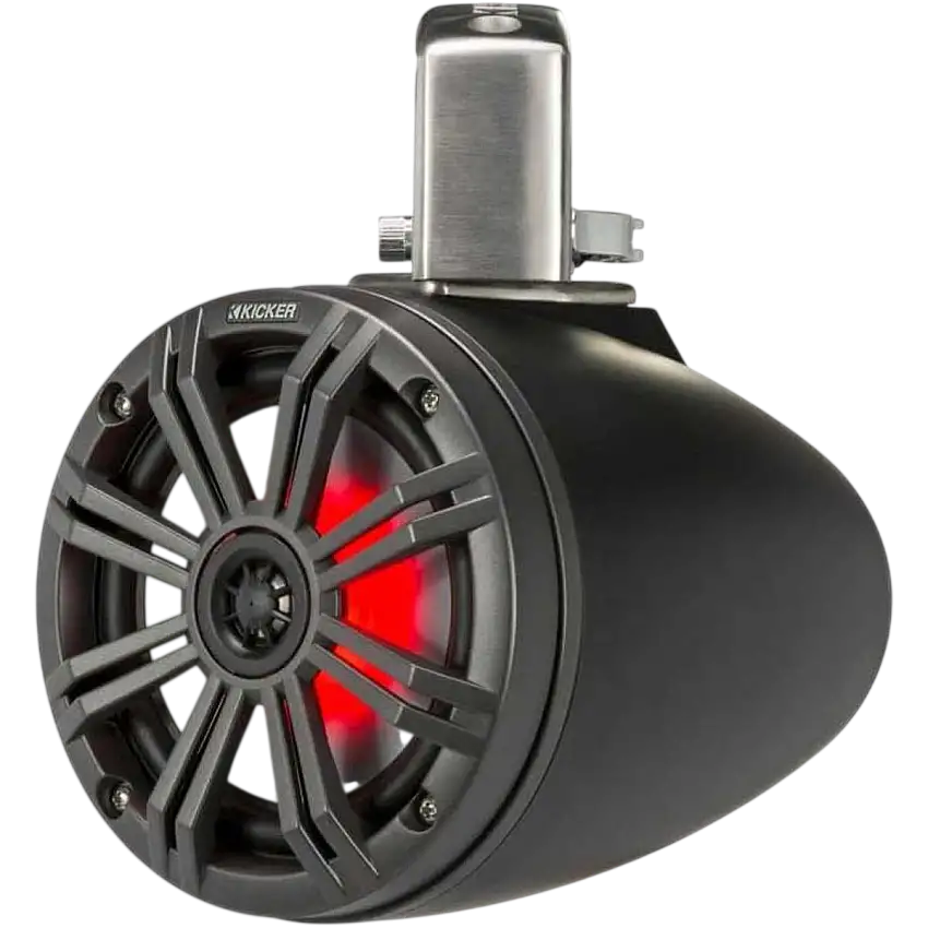 2 altoparlanti a cono da 6,5" - KMTC 65W LED - Nero - Montaggio su barra