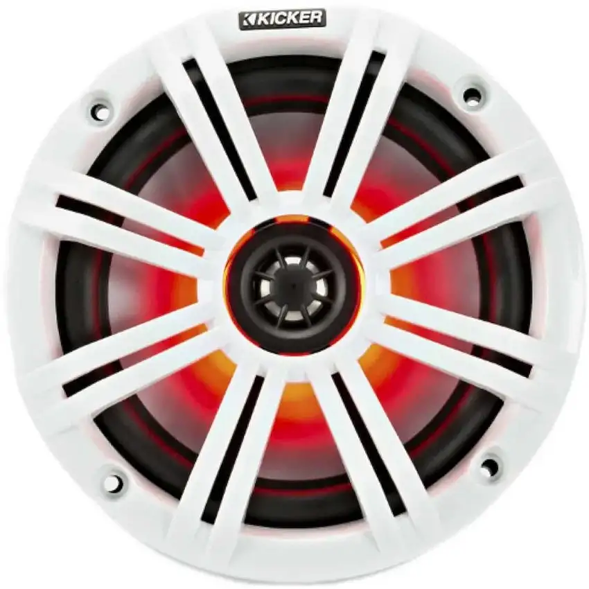 2 altoparlanti-altoparlanti da 6,5'' con griglia bianca e nera - LED