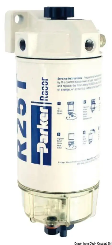 Filtro separatore acqua/carburante Racor 170 l/h