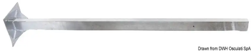 Palo acciaio zincato altezza 160 cm
