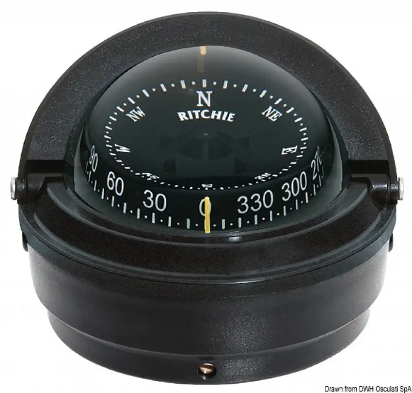 Bussola Ritchie Voyager 3" esterna nera/nera