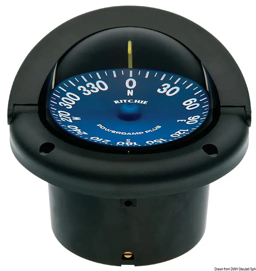Bussola Ritchie Supersport 3"3/4 nera/blu