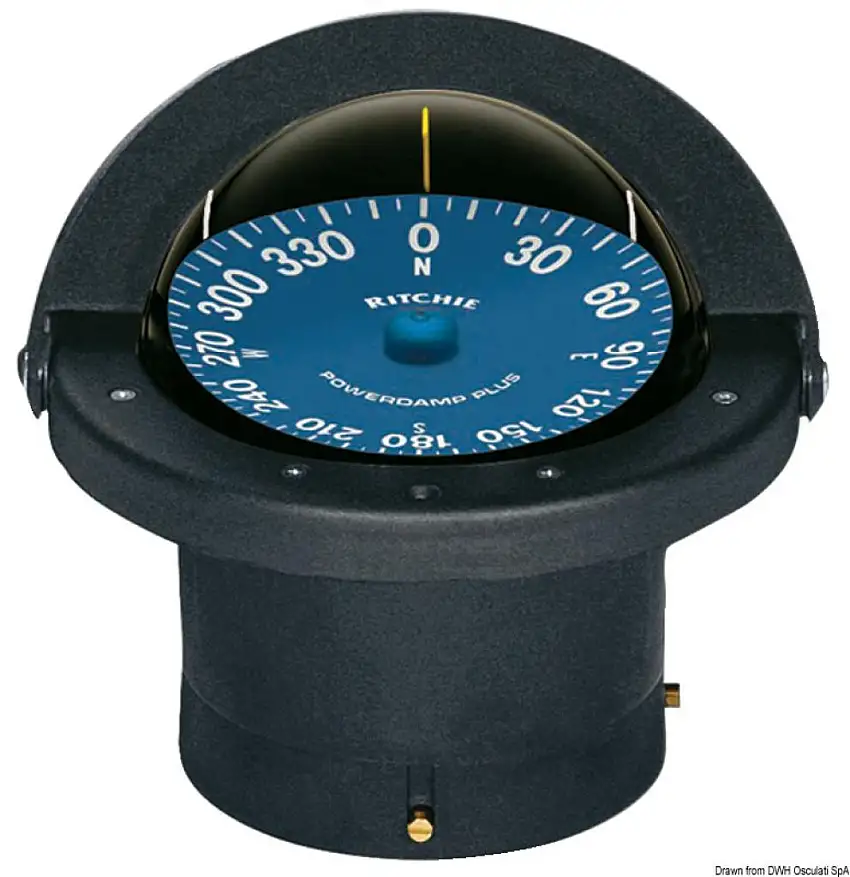 Bussola Ritchie Supersport 4"1/2 nera/blu