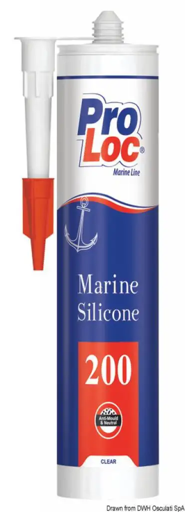 Silicone marino ProLoc 200 nero 310 ml
