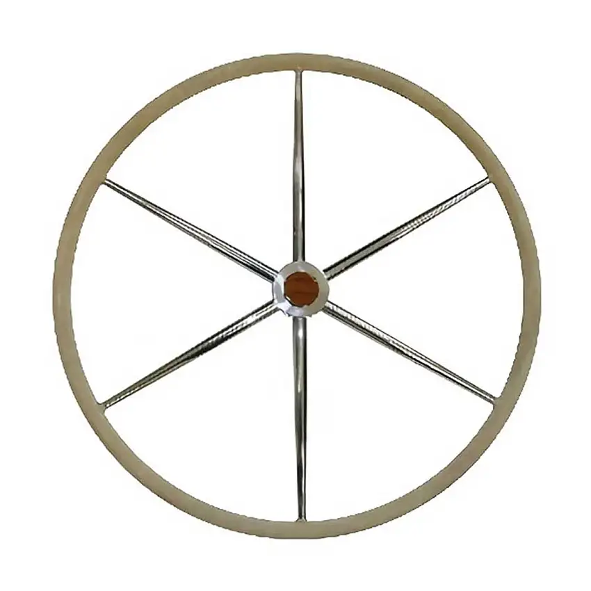 Barra delle ruote in acciaio inox rivestita in pelle diametro 700 mm