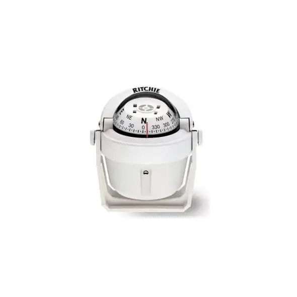 Bussola Ritchie Explorer B-51W su Staffa Bianca