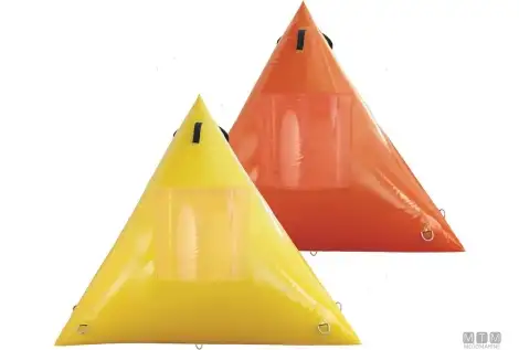 Boa regata triang 1.5x1.5x1.5m gialla