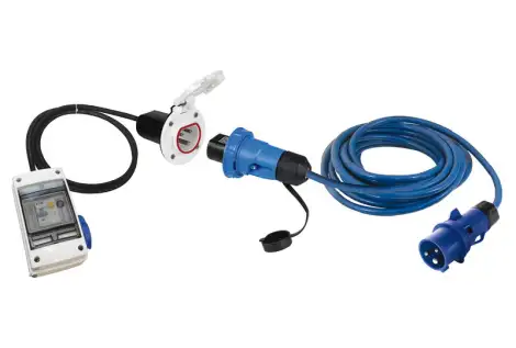 Kit quadro elettrico 10A con presa Cruiser nera inox