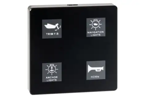 Pannello elettrico touch 4 interr.