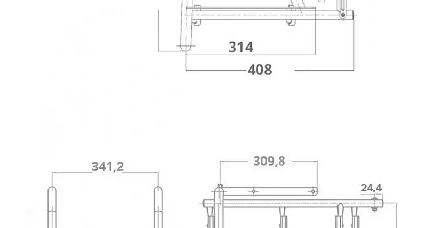 SCALETTA INOX RIBALTABILE A 3 GRADINI