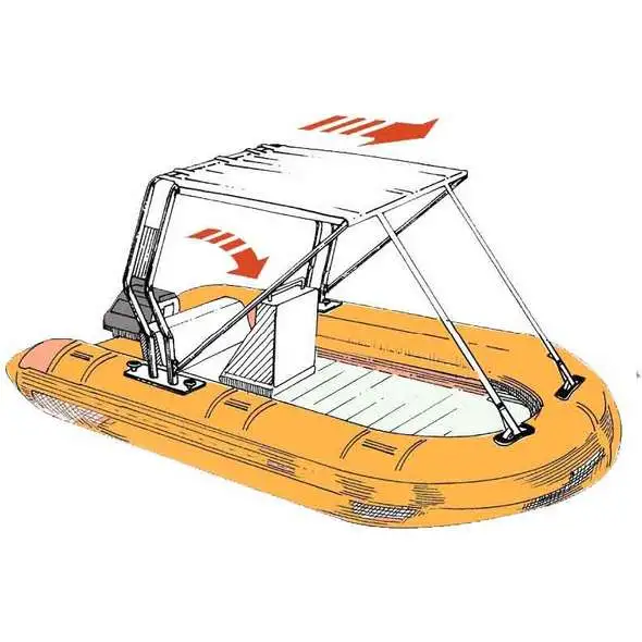 Tendalino per gommoni 170 cm - Blu