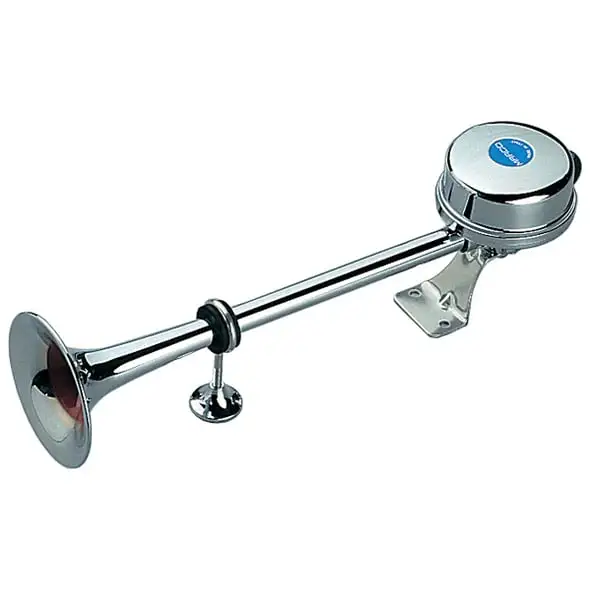 Tromba EM2 ottone cromato, corta 24V