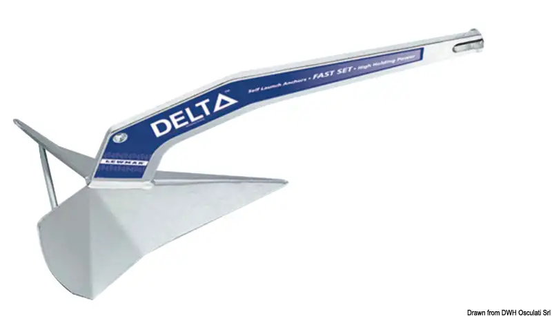 01.108.63 Ancora Delta 63 kg in acciaio zincato Osculati