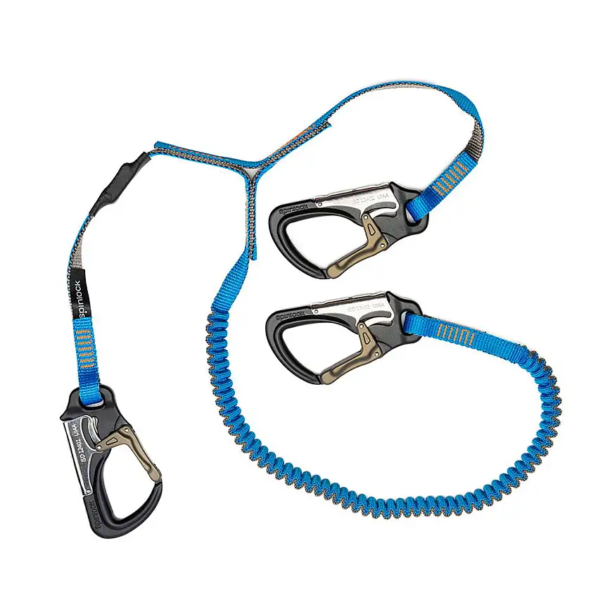 Linea di vita Spinlock 3-Clip / linea di sicurezza elastica