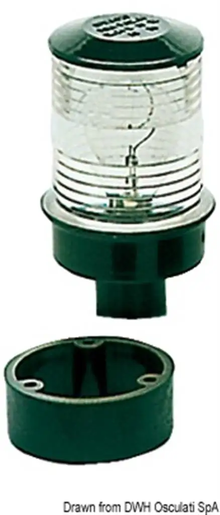 Fanale testa albero bianco/nero 360°