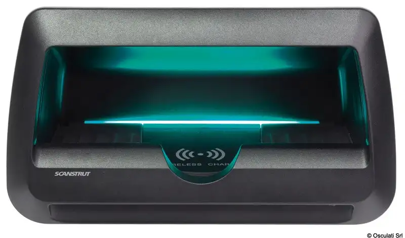 Caricabatteria stagno ROKK wireless Cove LED - 3 coil 15 W