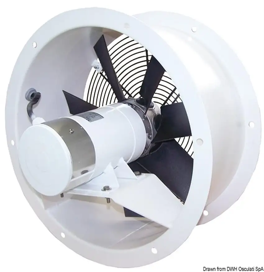 Aspiratore assiale acciaio 24 V 0,3 KW 11 A FA