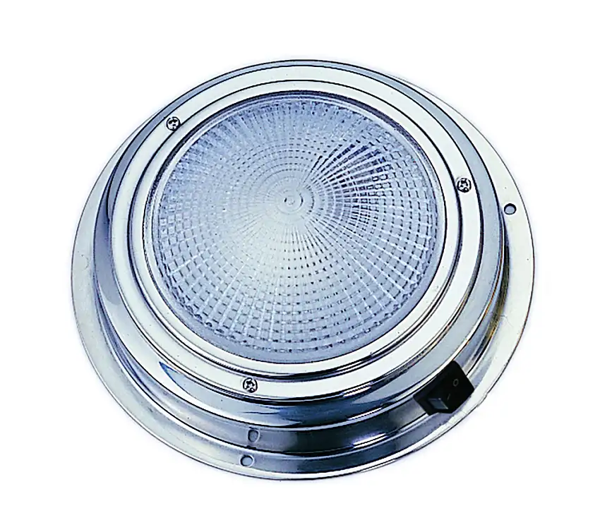 A.A.A. World-Wide Plafoniera Inox A Led Ø Mm.140x40h