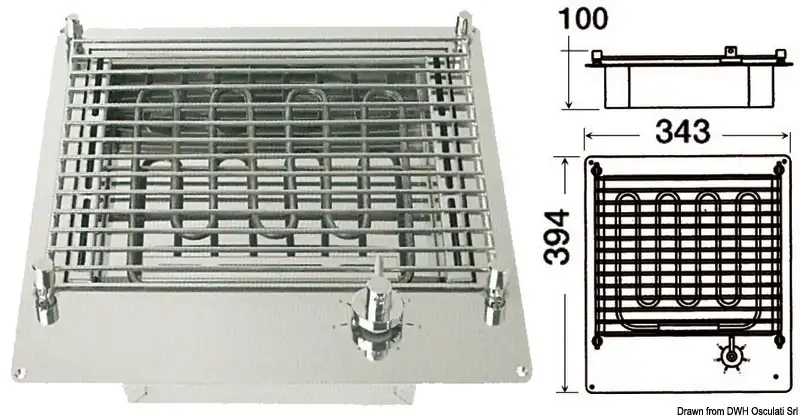 50.382.00 Barbecue elettrico compatto Osculati