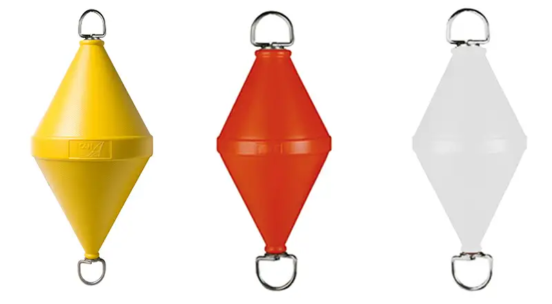 Can-Sb Marine Gavitello Giallo C/Asta Lt.15