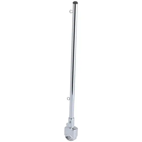 Asta portabandiera estraibile base per tubo. H cm.35