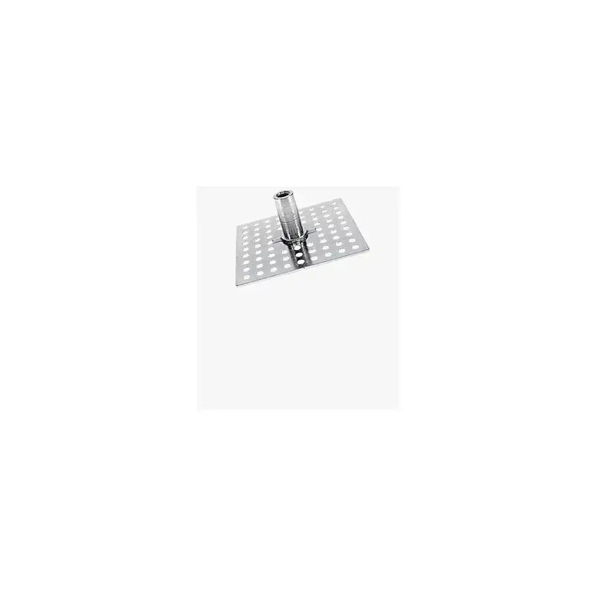 BIGHEAD F2 - Elementi di fissaggio con bussola filettata a testa quadra 58 x 58 mm - Acciaio inox (M8x20)