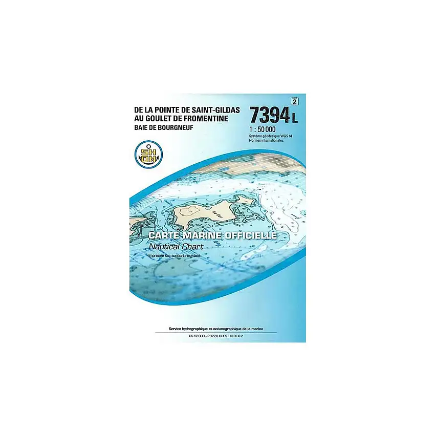 Carta nautica piegata SHOM - Atlantique - Estuario della Loira e Vandea