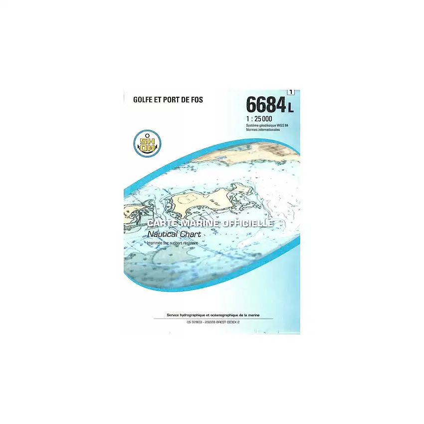Carta nautica piegata SHOM - Mediterraneo - Costa occidentale