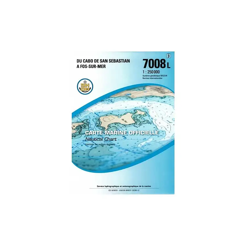 Carta nautica piegata SHOM - Mediterraneo - Spagna orientale - Isole Baleari