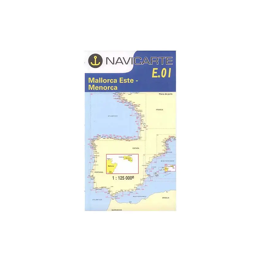 Carta nautica piegata - Spagna (Mediterraneo)
