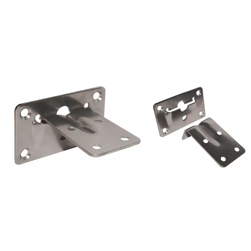 Coppia supporti inox per mensole