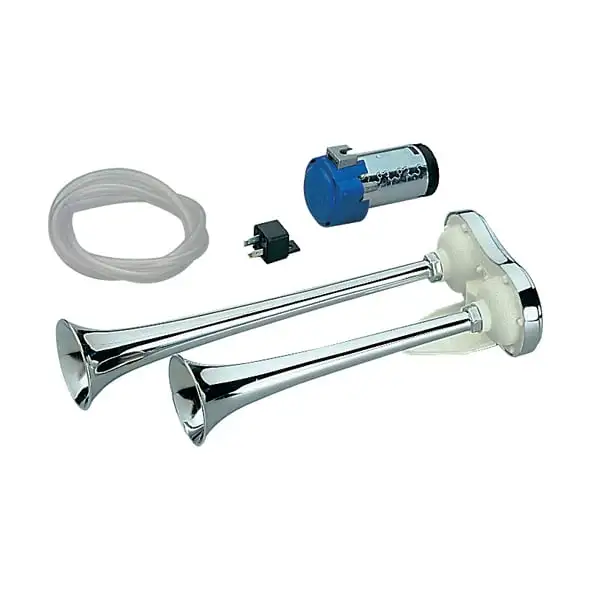 Coppia trombe plastica cromata TT2-M 12V