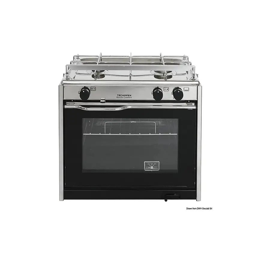 Cucina a 2 fuochi con forno TECHIMPEX XL2