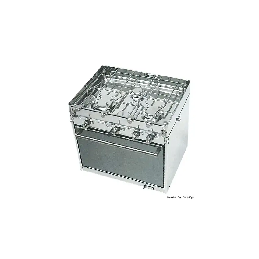 Cucina a 3 fuochi TECHIMPEX Topline