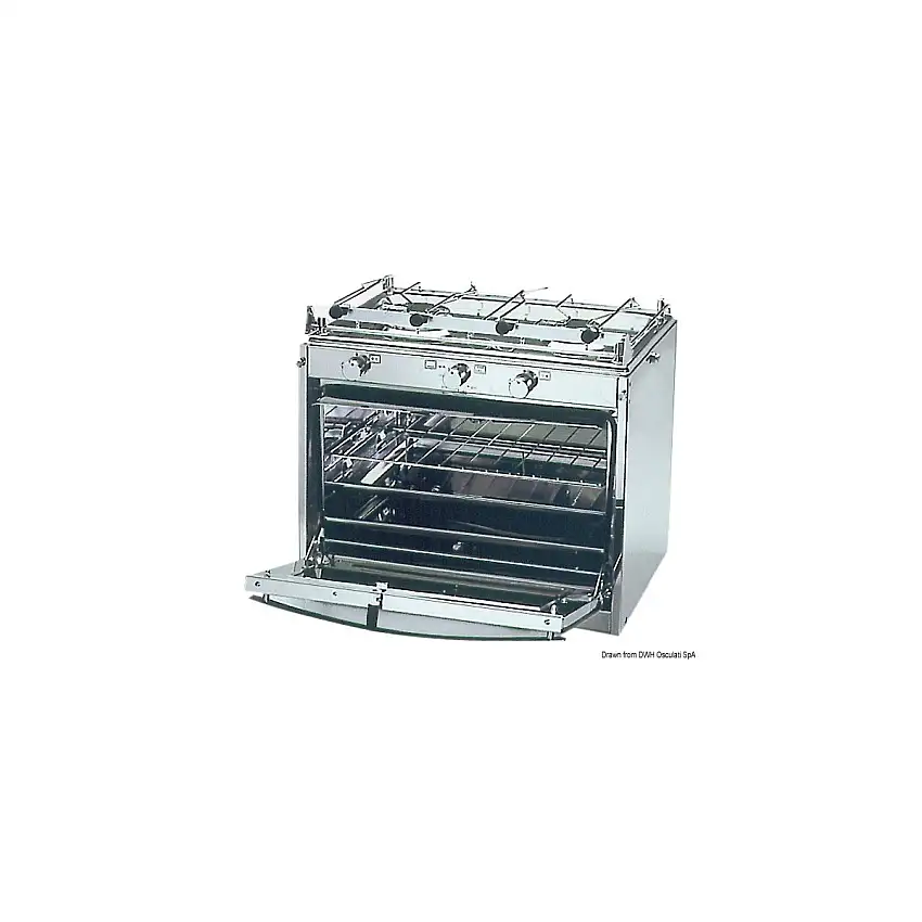 Cucina TECHIMPEX Marinertwo a 2 fuochi con forno