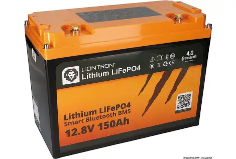 Batteria litio 100Ah con BMS e Bluetooth