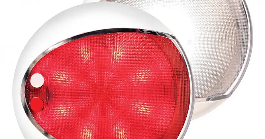 FARETTI DI A LED DI BIANCO - LUCE BIANCA/ROSSA