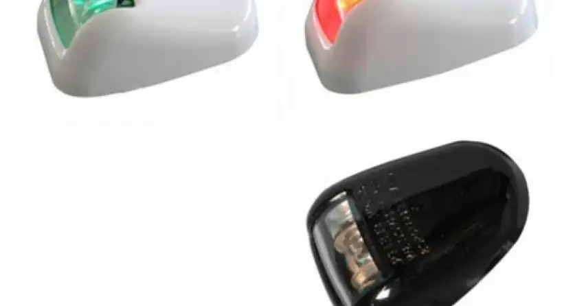 FANALE BIANCO A LED ROSSO 112,5 GRADI