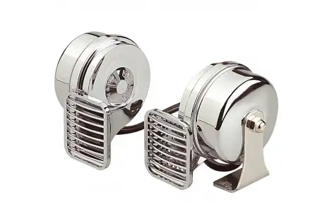 Coppia di Trombe Cromate MT2 12 V