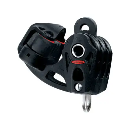Ronstan bozzello Orbit serie 30 BB - bozzello per scotta randa triplo con grillo, arricavo e strozzatore