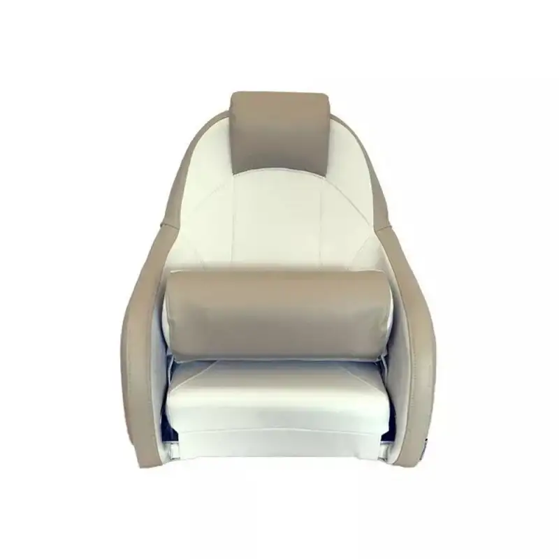 Sedile per barca deluxe deluxe Overdeck - Bianco / Cammello