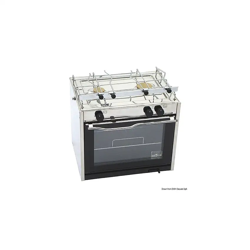 TECHIMPEX Cucina compatta a 2 fuochi con forno