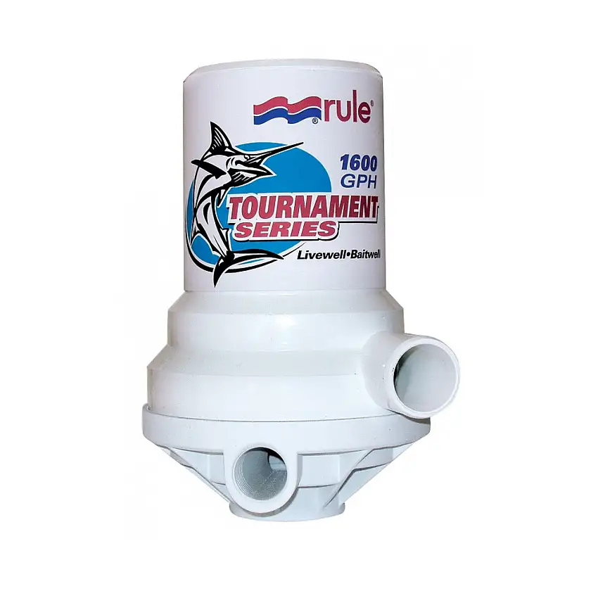Rule 209FDP Tournament 1600gph 12V Pompa Vivo